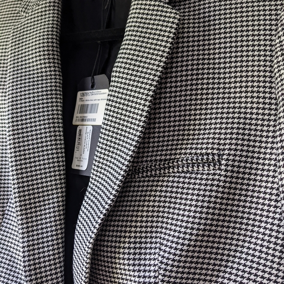 Rag & Bone Houndstooth Women's Andre Blazer size 6 in Black and White NWT - Picture 5 of 9